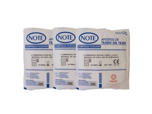 INDAS GASA ESTERIL 4 CAPAS...