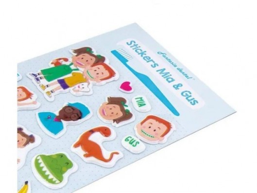 STICKERS MIA & GUS X 10...