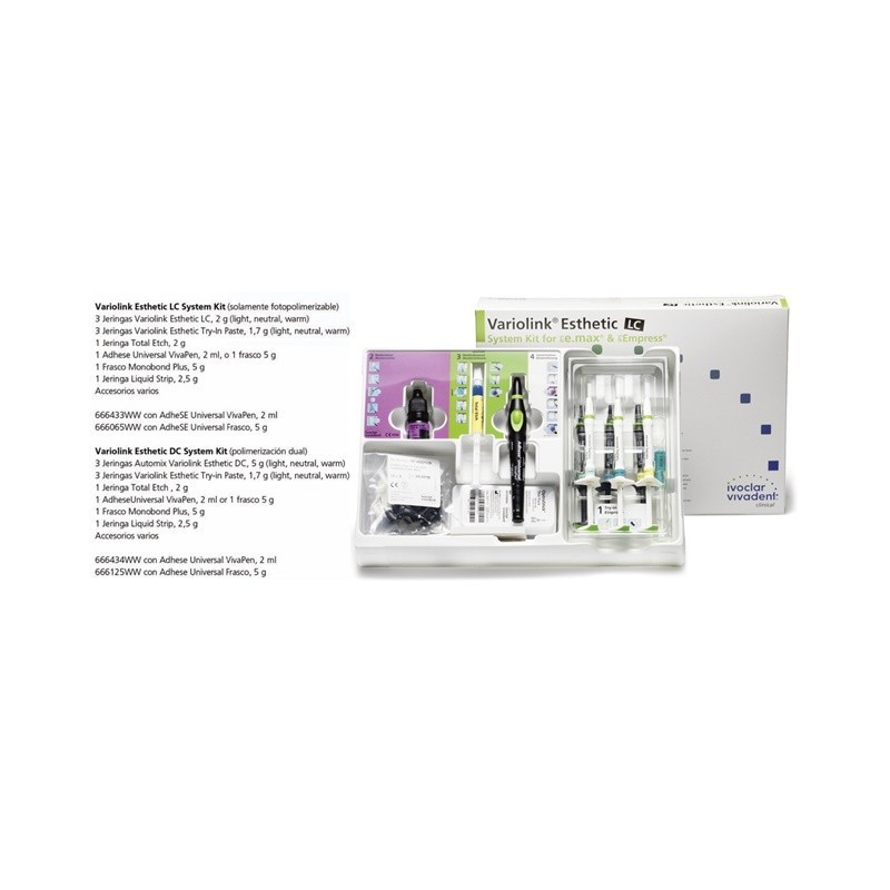 VARIOLINK ESTHETIC SYSTEM KIT TIPO DE KIT LC
